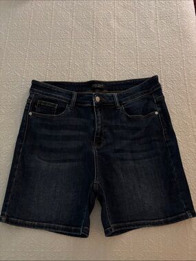 Judy Blue Dark Indigo Stretch Jean Shorts size XL